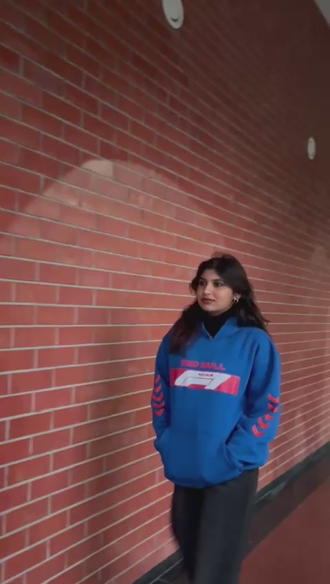 Race wave Red hoodie